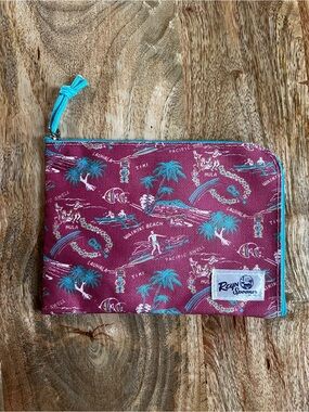 Reyn Spooner Hawaiian Tropical Zip Pouch - United Airlines